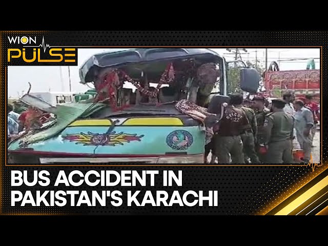 ⁣Pakistan: 7 dead as bus collided with a trailer in Karachi | WION Pulse