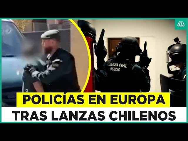 ⁣Chilenos protagonistas de los robos en Europa: Policía española captura a banda que robaba en casas