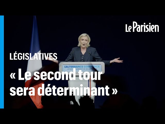 ⁣Législatives : Marine Le Pen demande la « majorité absolue » pour le RN