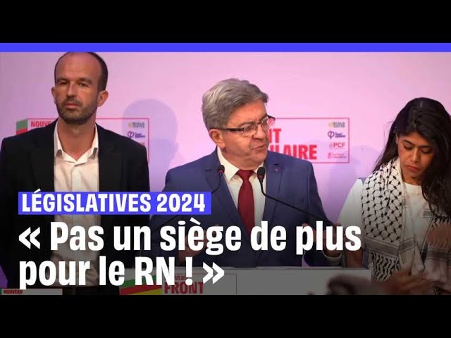 ⁣Législatives 2024 : « Pas un siège de plus pour le RN », martèle Jean-Luc Mélenchon