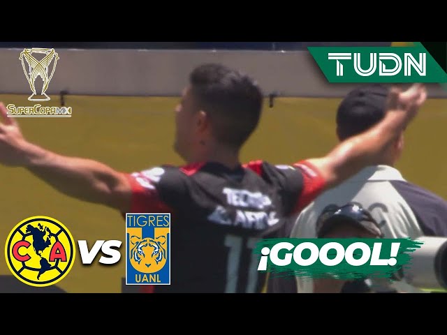 ⁣¡GOL DE VESTIDOR! Brunetta define tras rebote de Cota | América 0-1 Tigres | Super Copa MX 2024|TUDN