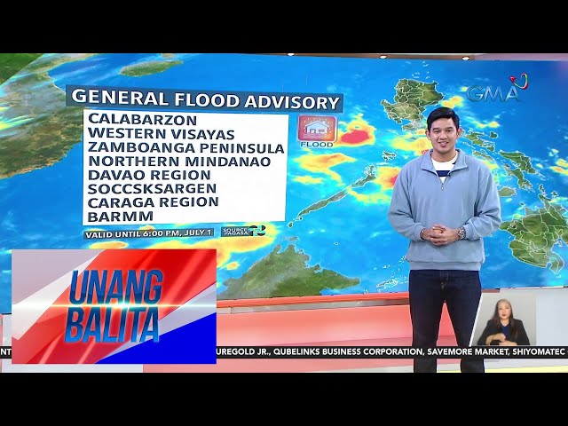 ⁣Weather update as of 7:20 AM (July 1, 2024) | Unang Balita