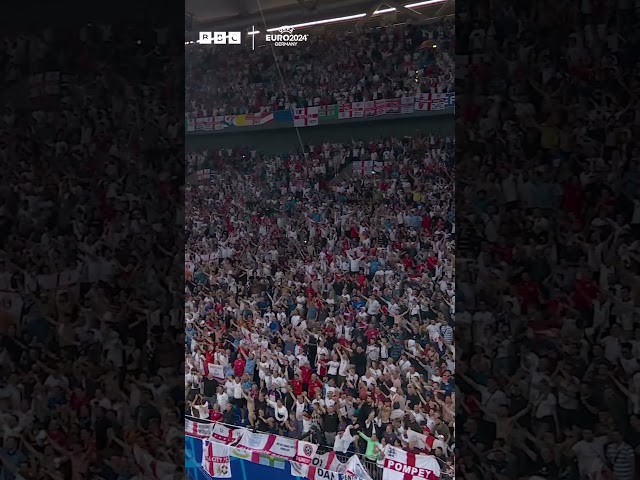 ⁣️ The England fans in full voice!
