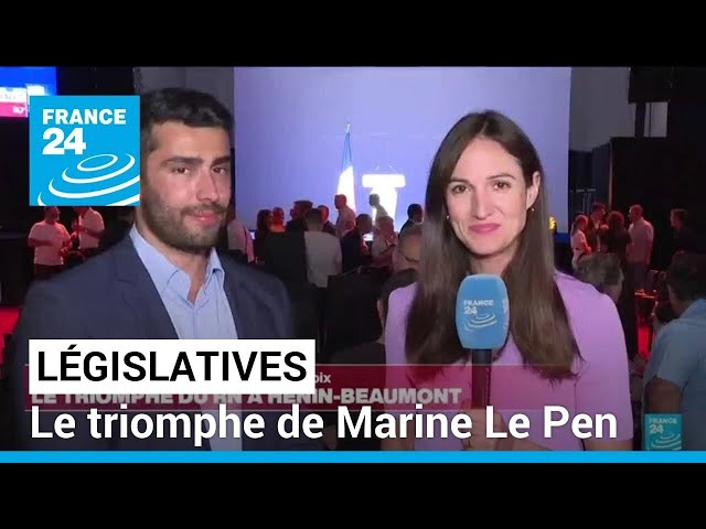 ⁣Législatives : le triomphe de Marine Le Pen à Hénin-Beaumont • FRANCE 24