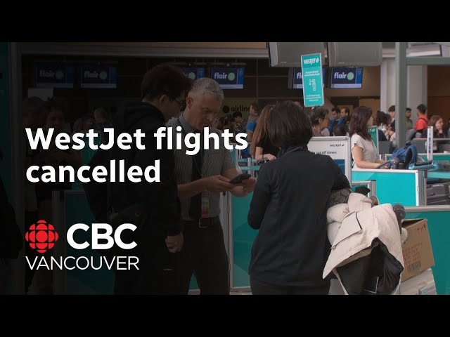 ⁣WestJet strike leaves travellers stranded