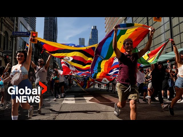 ⁣Pride Parade 2024: Toronto hosts Canada's largest pride event