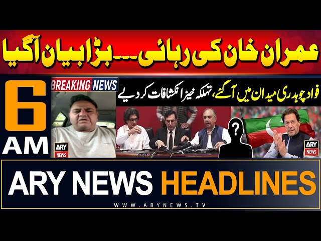 ⁣ARY News 6 AM Prime Time Headlines | 1st July 2024 | Fawad Chaudhry's Serious Allegations