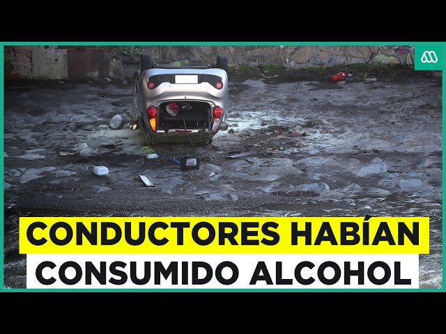⁣Graves accidentes marcan la noche en Santiago: Conductores habían consumido alcohol