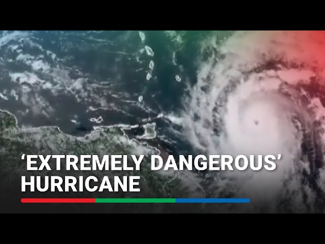 ⁣Hurricane Beryl to bring life-threatening winds to Caribbean - NOAA | ABS-CBN News