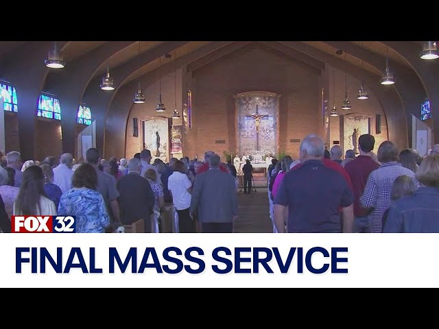 ⁣Saint Bernadette Roman Catholic Church celebrates final mass