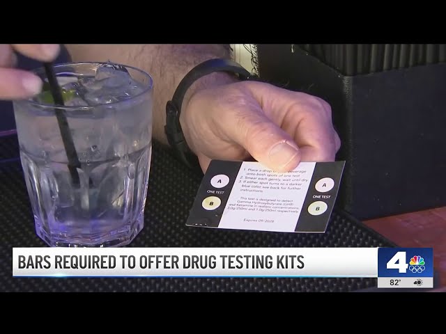 ⁣California bars required to offer drug testing kits