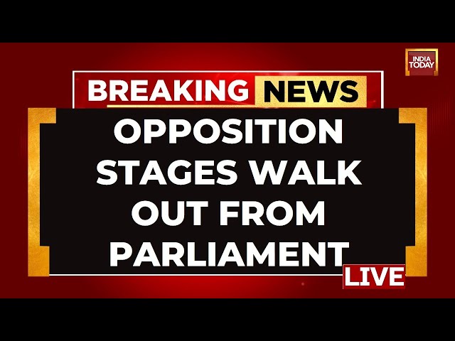 ⁣Parliament Session LIVE: Uproar In Parliament LIVE | Opposition Stages Walk Out From Parliament