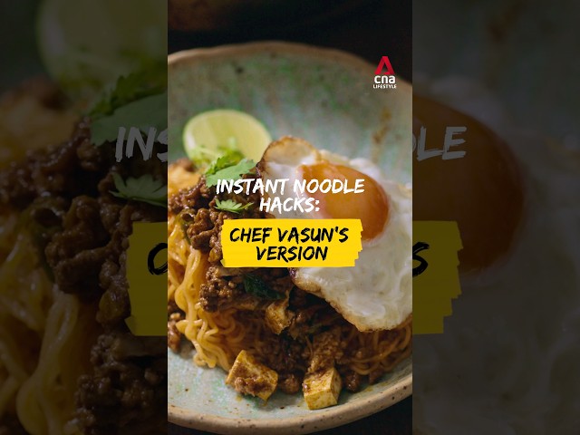 ⁣Instant noodle dish by Masterchef Singapore's Chef Vasun