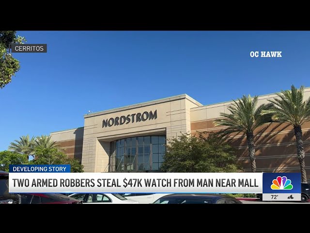 ⁣Two armed robbers steal $47K watch from man in Cerritos
