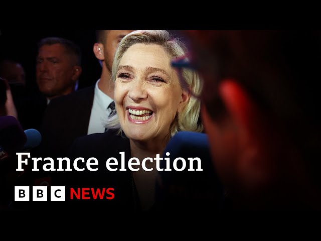 ⁣France’s far right celebrates lead after first round of parliamentary elections | BBC News