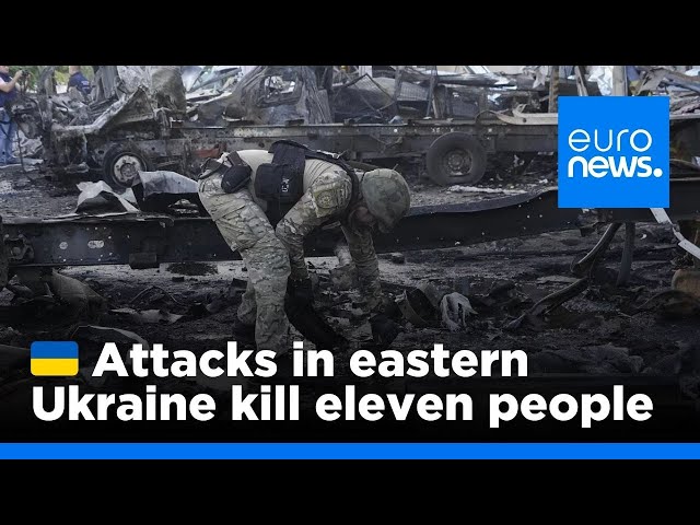 ⁣Attacks on eastern Ukraine kill at least eleven people over weekend | euronews 