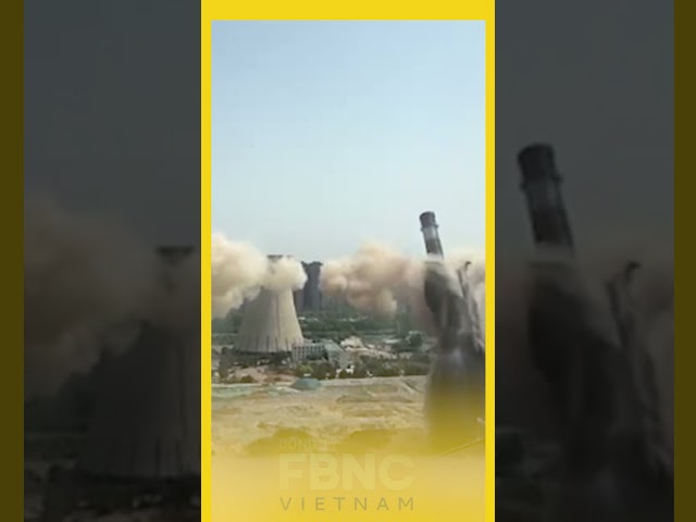 ⁣Khoảnh khắc nhà máy nhiệt điện Trung Quốc nổ tung trong vài giây