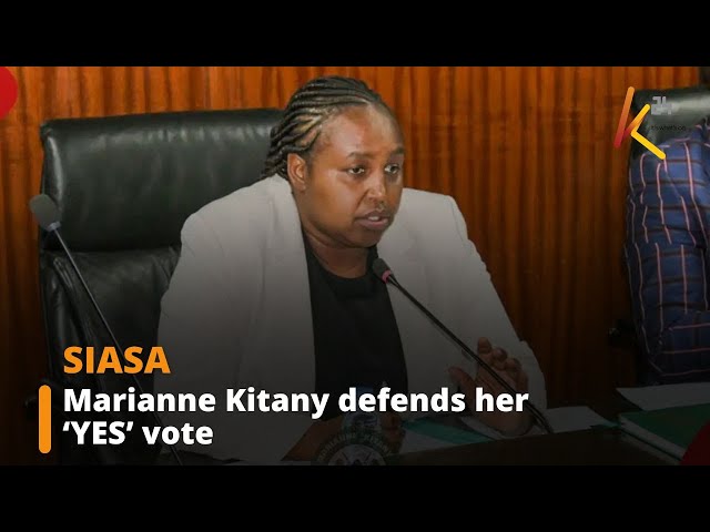 ⁣Mp Marianne Kitany defends 'YES' vote amid controversy over finance bill 2024