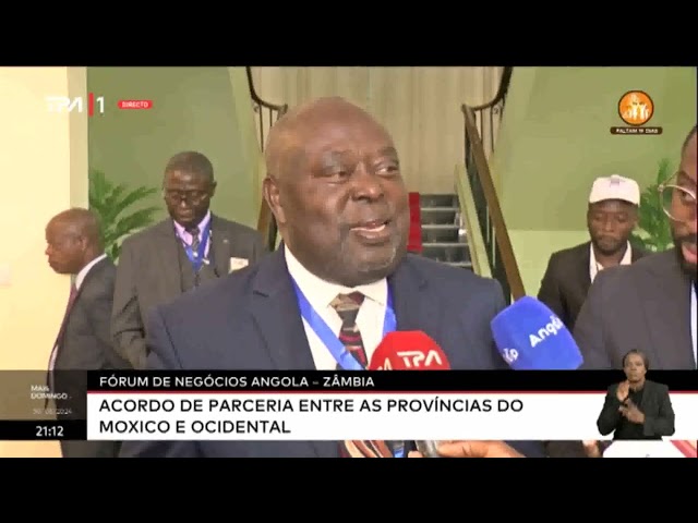 ⁣Fórum de negócios Angola - Zâmbia: Acordo de parceria entre as províncias do Moxico e Ocidental
