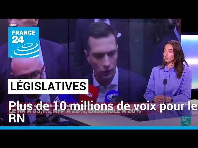 ⁣Législatives : plus de 10 millions de Français ont voté pour le Rassemblement national