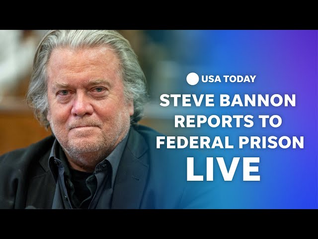 ⁣WATCH LIVE: Steve Bannon reports to federal prison
