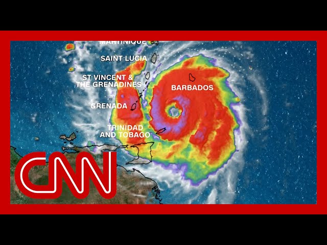 ⁣Hurricane Beryl strengthens as it takes aim at the Windward Islands