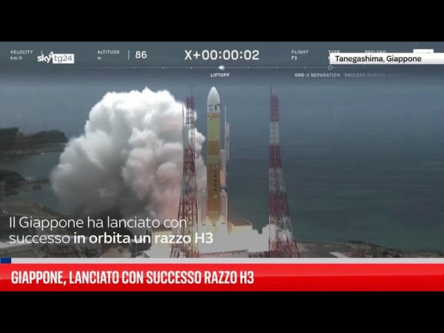 ⁣Giappone, lanciato con successo razzo H3