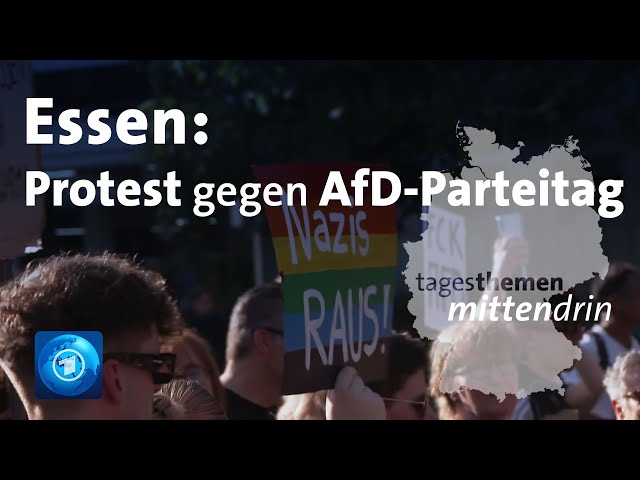 ⁣Essen: Protest gegen AfD-Parteitag | tagesthemen mittendrin