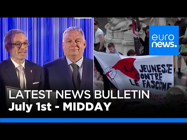 ⁣Latest news bulletin: July 1st 2024 Midday | euronews 