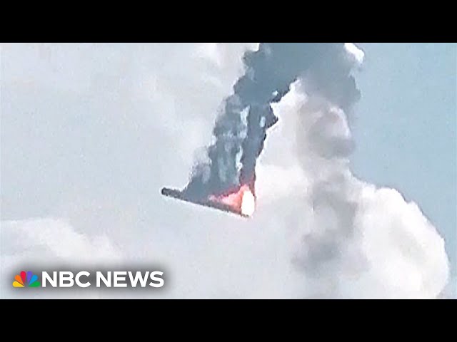 ⁣Watch: Chinese space rocket launches accidentally and crashes in flames