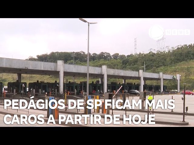⁣Pedágios das rodovias de São Paulo ficam mais caros a partir de hoje