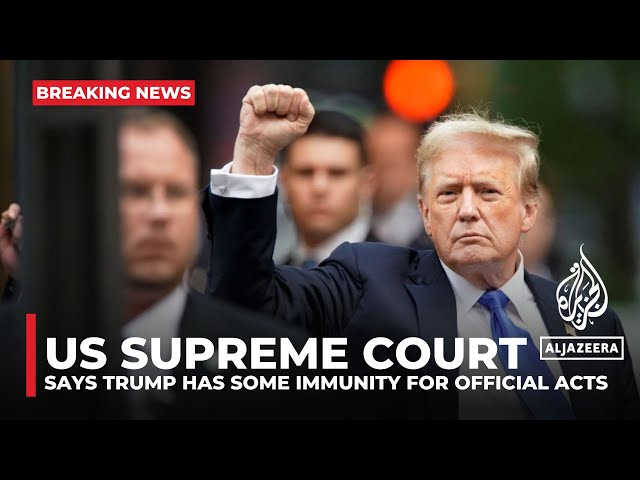 ⁣US Supreme Court says Trump has some immunity for official acts