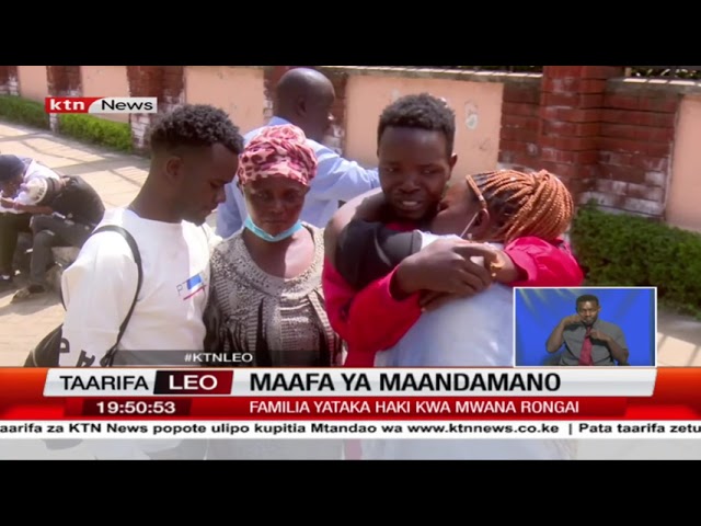 ⁣Familia yaomboleza kifo cha muandamanaji Kevin Madaga baada ya kumpata amefariki katika hospitali