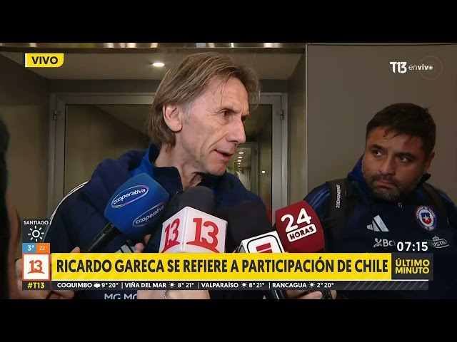 ⁣Llegó a Chile: Gareca habla sobre la eliminación de la Roja de Copa América