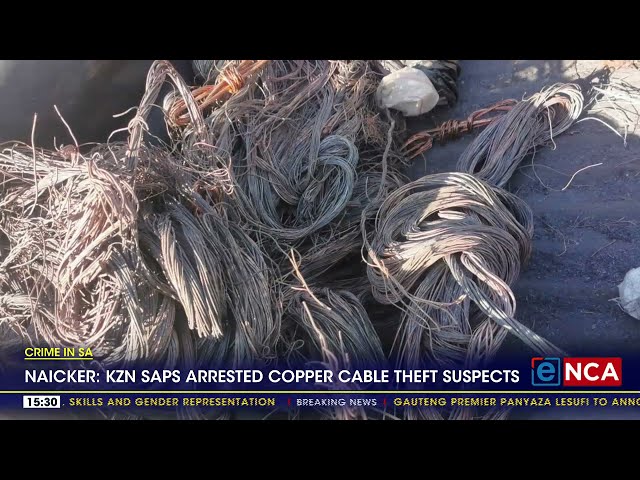 ⁣KZN police arrest three copper cable theft suspects