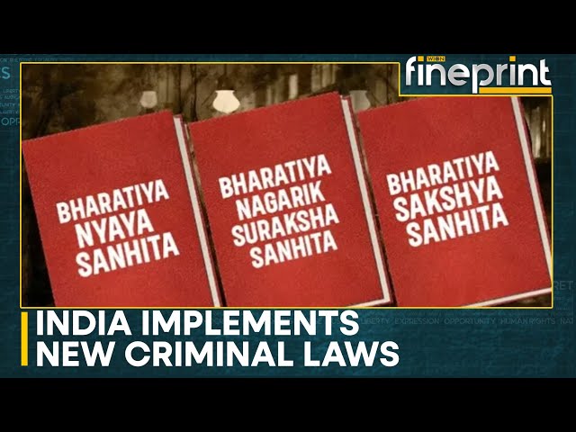 ⁣India's three new criminal laws come into effect | WION Fineprint