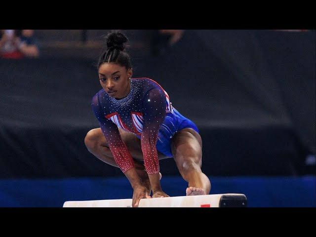 ⁣Simone Biles wins all-around title at U.S. Gymnastics trials, setting stage for Olympics