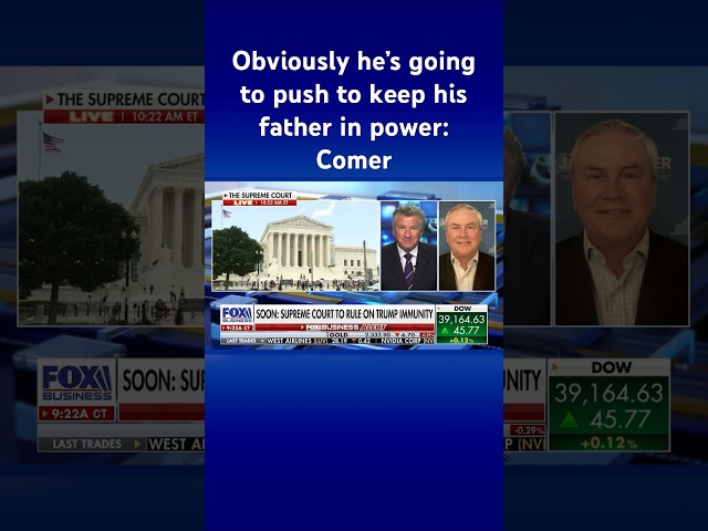 ⁣Hunter is smart enough to know he wouldn’t last without Biden in office, says Comer #shorts