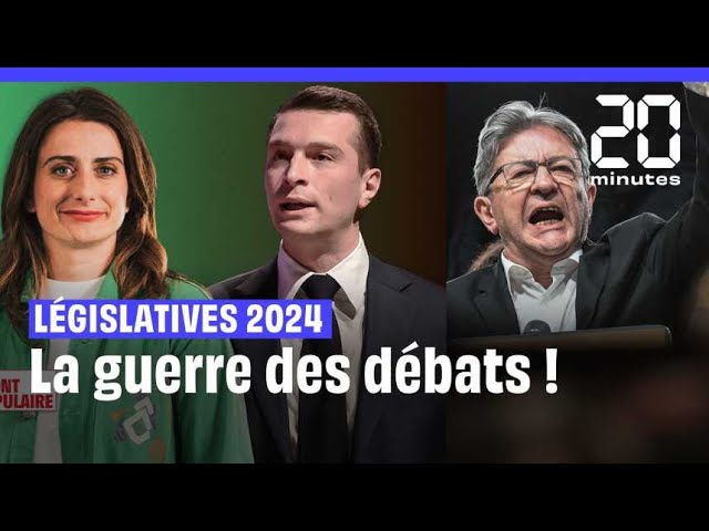 ⁣Législatives 2024 : Bardella veut un débat avec Mélenchon qui refuse, Marine Tondelier l'interp