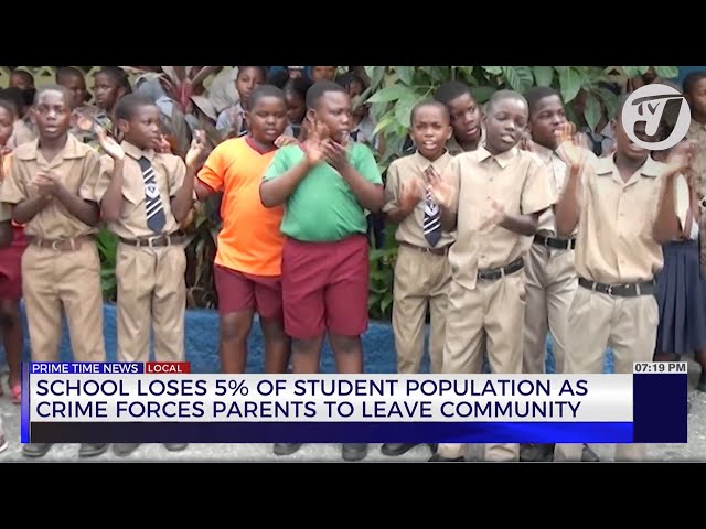 ⁣School Loses 5% of Student Population as Crime Forces Parents to Leave Community | TVJ News