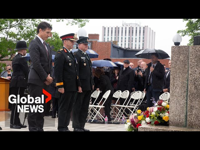 ⁣Trudeau speaks at Newfoundland Memorial Day as unknown WWI soldier laid to rest