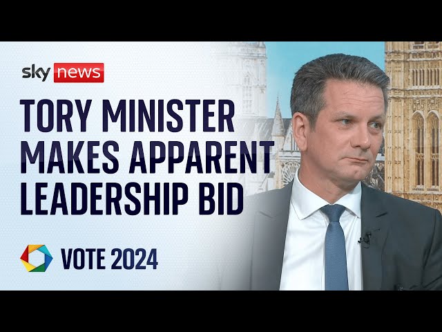 ⁣Tory minister Steve Baker appears to launch bid to become leader of Conservative party