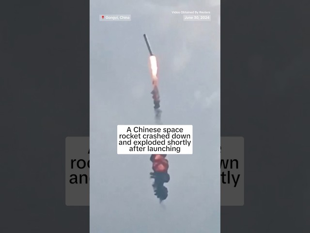 ⁣WATCH: Chinese space rocket explodes moments after launching