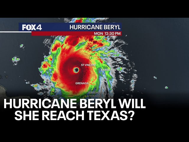 ⁣Hurricane Beryl: Is it going to hit Texas?