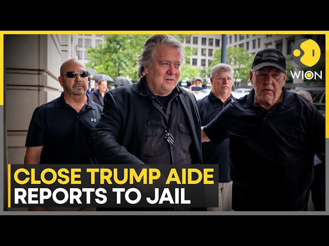 ⁣Close Trump aide Steve Bannon begins four-month prison sentence | WION News