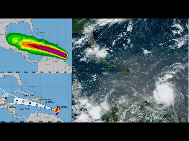 ⁣Huracán Beryl se aleja de Cuba y toca tierra como  poderosa tormenta de categoría 4 en isla caribeña