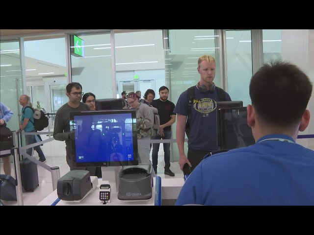 ⁣Denver International Airport uses face recognition technology at security screenings