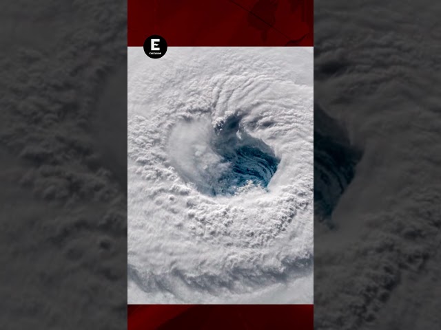 ⁣Meteorólogos captan imágenes espectaculares del ojo del huracán Beryl