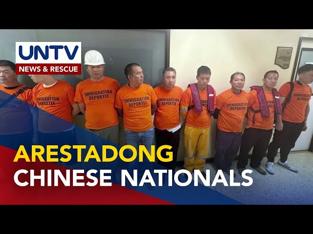 ⁣9 Chinese nationals, arestado dahil sa iligal na pagtatrabaho sa mga barko sa Manila Bay