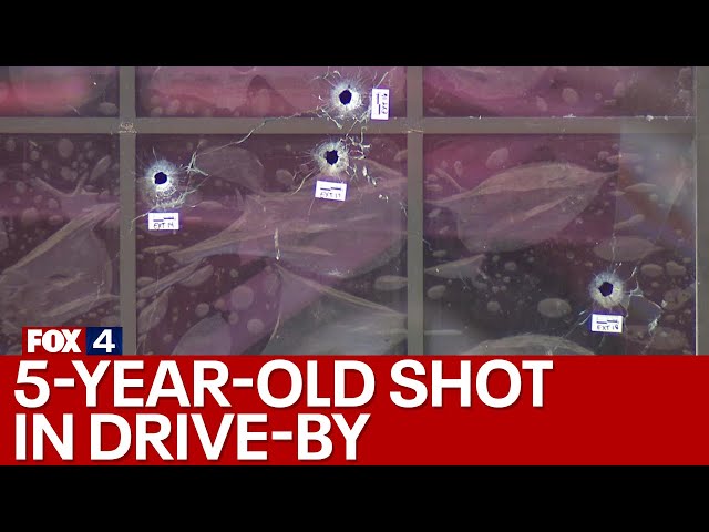 ⁣Arlington police seek surveillance video of drive-by shooting that injured 19, 5-year-old